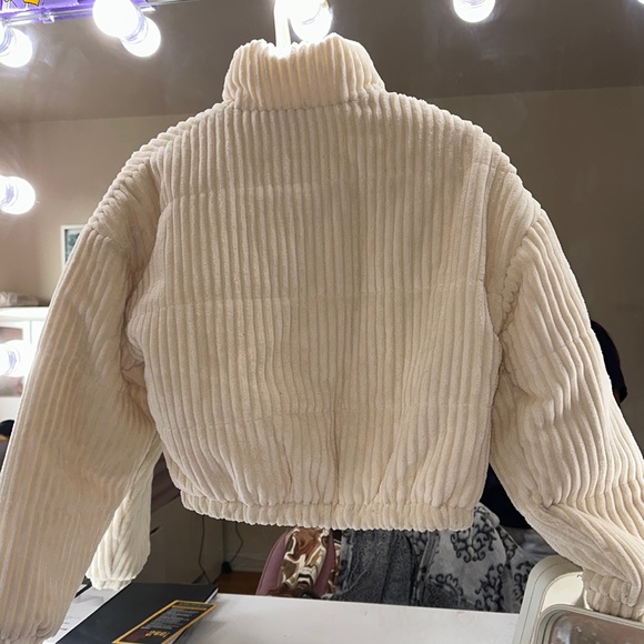 cropped corduroy jacket - Picture 2 of 4